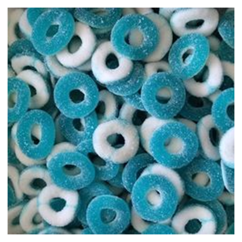 Anneaux Framboise - acide (100g)